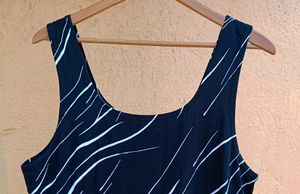 Black And White Macy's Alfani Dress Midi