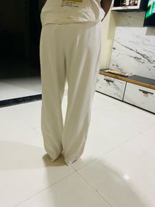 Off-white Colour Baggy Trousers