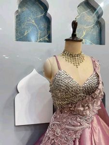 Stunning Pink Embellished Gown