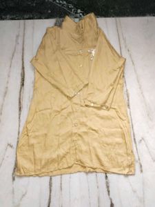 Stylish Beige Kurta and Pant coord set