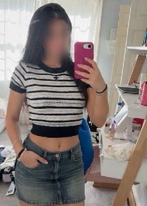 Striped Cropped Knit Top