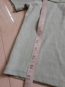 Ribbed Square Neck Top