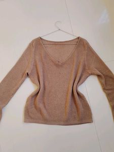 Shimmer V-Neck Sweater