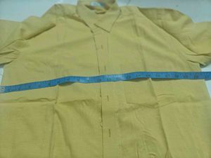 Men's Yellow Classic Button-Down Shirt