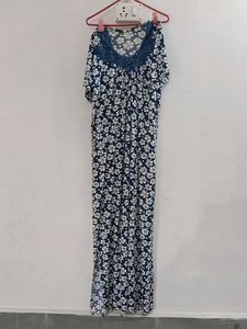 Floral Print Maxi Nightgown
