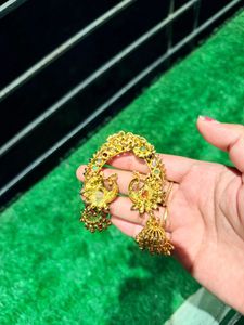 Peacock Jhumka Earrings