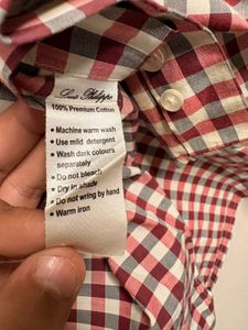 Classic Gingham Pattern Men's Shirt