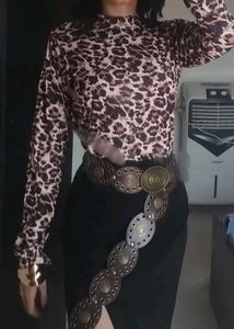 Pinteresty Aesthetic Leopard Print Top