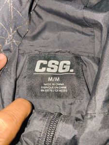 CSG METALLIC PATTERN WINDBREAKER JACKET
