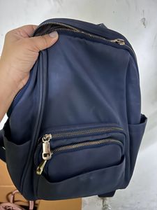 Chic Navy Nylon Backpack