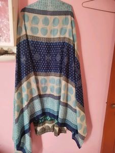 Beautiful Blue &amp; Teal Ethnic Kurta Set