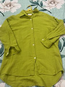 Women Casual long Shirts -  Green