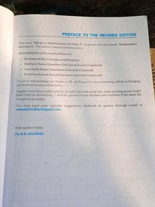 R.D. Sharma MCQs in Mathematics Class X