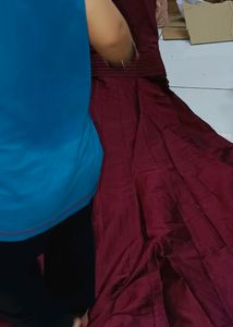 Dark Maroon Wedding Guest Gown