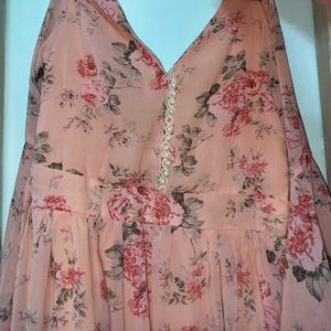 Flowy Floral Print Kurta