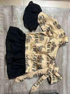 Designer Elephant Print Blouse