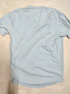 Light Blue Henley Shirt