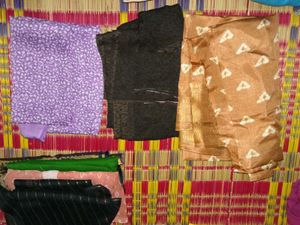 Assorted  blouse Fabric Pieces(17)