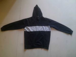Men's Dark Grey Hoodie with Stripe