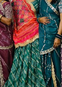 Bandhani Silk Blend lahenga