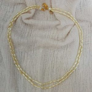 Elegant Beaded Necklace, Bracelet &amp; Earrings Set