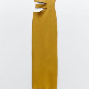 Zara New Celeb Style Cutout Sexy Midis Dress
