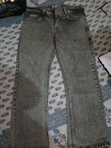 Grey Wash Flare Jeans