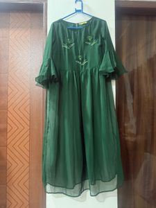 Elegant Green Kurta Set with Palazzo