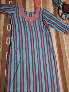 Striped Cotton Kurta