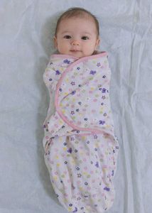 Baby swaddle with velcro easy fitting gently used