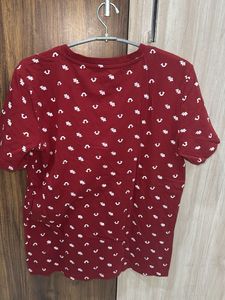 Nautica Yellow Plaid And Red T Shirt