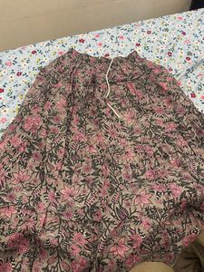 Bohemian Floral Print Maxi Skirt