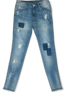 💎 MANGO Light-Wash Distressed Denim Jeans