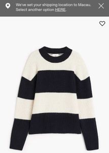 Black & White Striped Sweater