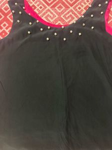 Pearl Embellished Sleeveless Top