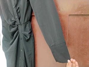 Black Bodycon shirt dress
