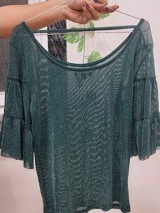 Sparkly Bell Sleeve Top
