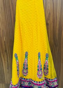 Gorgeous Blue and Yellow Lehenga – Lightly Used