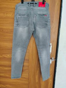 Men's Grey Slim Fit Jeans