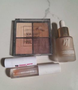 Makeup Set: Contour, Lipstick &amp; Gloss
