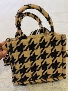 Houndstooth Mini Tote Bag
