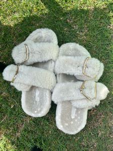 H&M Cozy Furry Slides