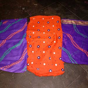 Vibrant Bandhani Kurta Set Material