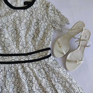 Elegant White Lace Dress🪞✨️🤍