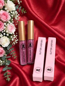 pink Glitter Eyeliner - Glamorous Shimmer Eye Line