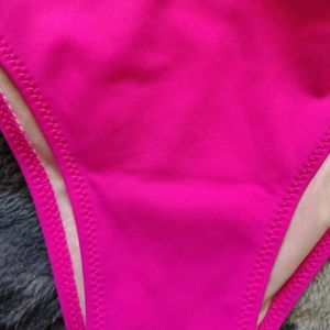 Bright Pink Strappy Bikini Bottom M 🆕