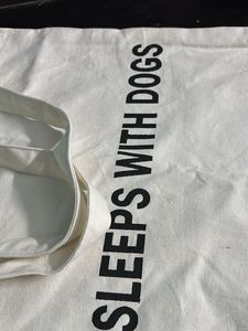 "Sleeps with Dogs" Tote Bag
