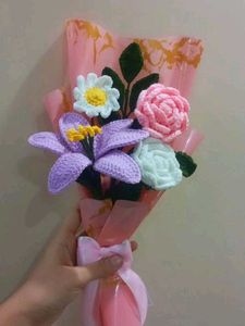 Handmade Crochet Flower Bouquet