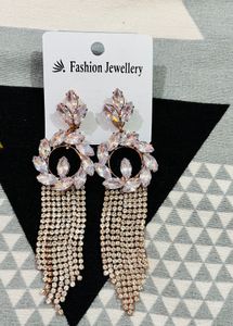 Dazzling Drop Earrings with Rhinestones newwdttag
