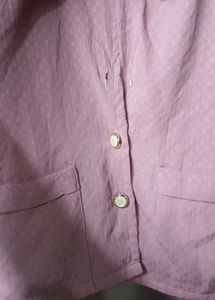 y2k tokyo misfit cropped lavender shirt